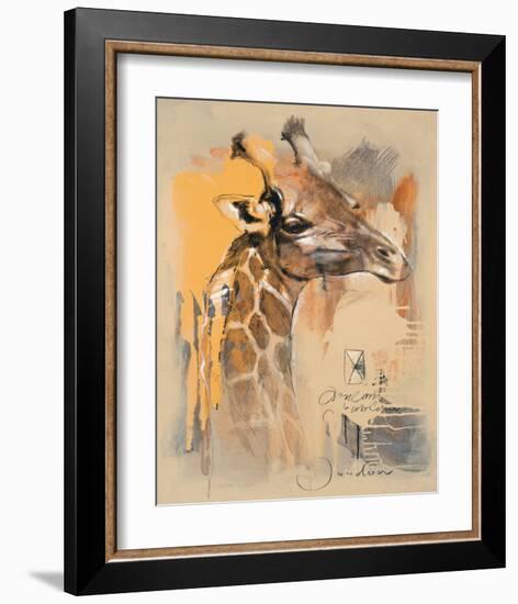 Wildlife Giraffe-Joadoor-Framed Art Print