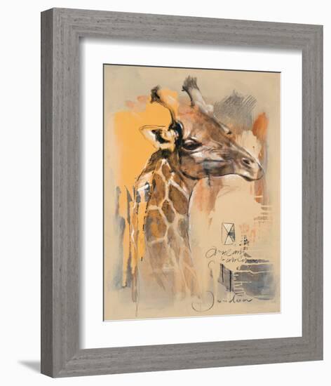 Wildlife Giraffe-Joadoor-Framed Art Print