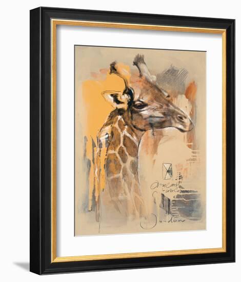 Wildlife Giraffe-Joadoor-Framed Art Print
