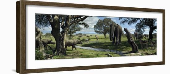 Wildlife of the Miocene Era, Artwork-Mauricio Anton-Framed Photographic Print