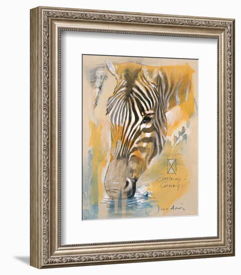 Wildlife Zebra-Joadoor-Framed Art Print
