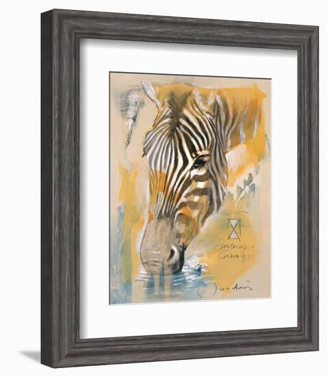 Wildlife Zebra-Joadoor-Framed Art Print