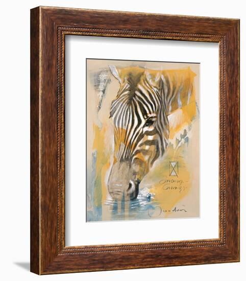 Wildlife Zebra-Joadoor-Framed Art Print