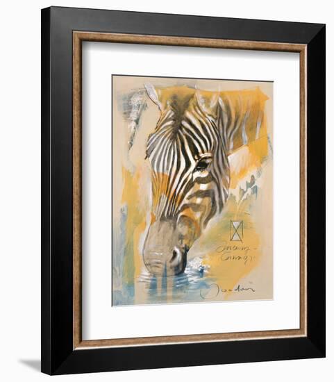 Wildlife Zebra-Joadoor-Framed Art Print