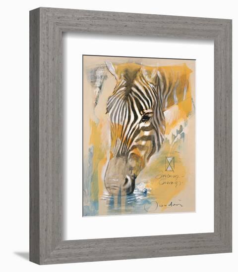 Wildlife Zebra-Joadoor-Framed Art Print