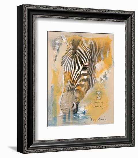 Wildlife Zebra-Joadoor-Framed Art Print