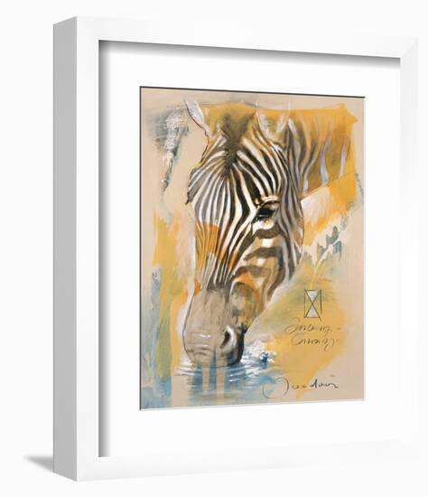 Wildlife Zebra-Joadoor-Framed Art Print