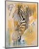 Wildlife Zebra-Joadoor-Mounted Art Print