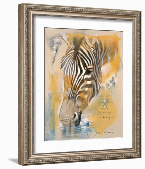 Wildlife Zebra-Joadoor-Framed Art Print