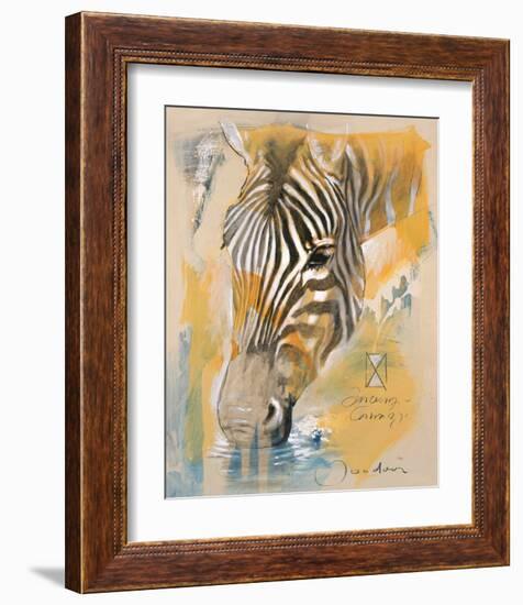 Wildlife Zebra-Joadoor-Framed Art Print