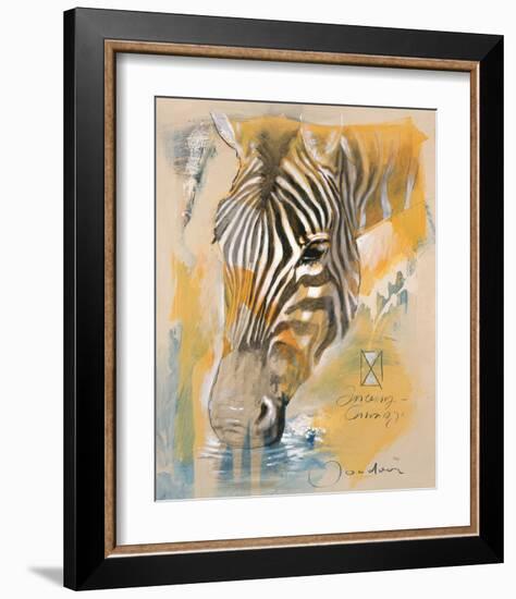 Wildlife Zebra-Joadoor-Framed Art Print