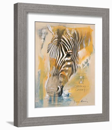 Wildlife Zebra-Joadoor-Framed Art Print