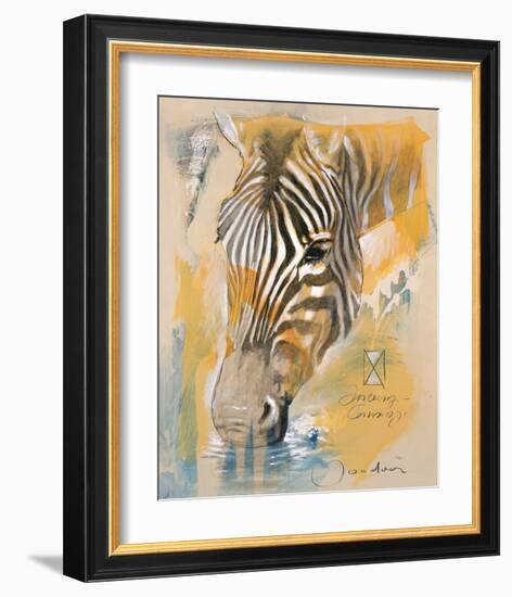 Wildlife Zebra-Joadoor-Framed Art Print