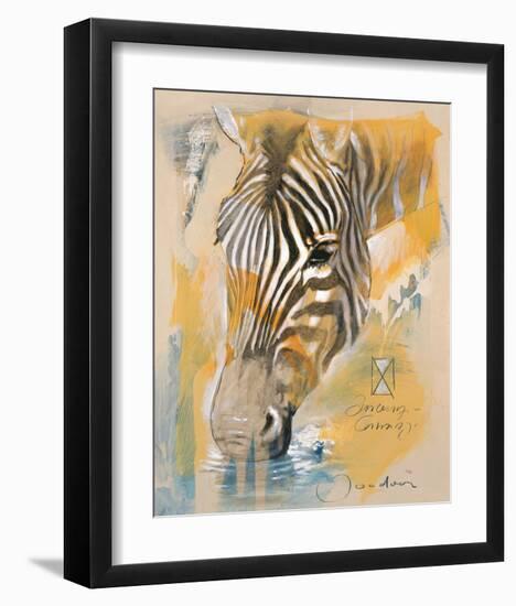 Wildlife Zebra-Joadoor-Framed Art Print