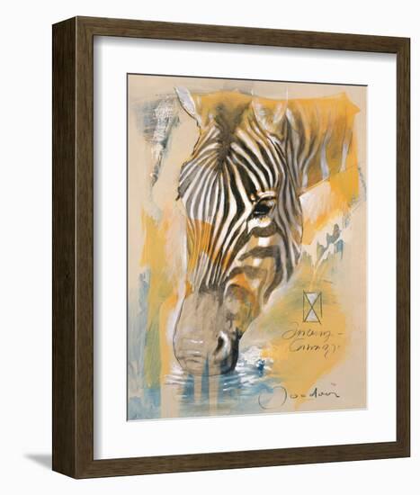 Wildlife Zebra-Joadoor-Framed Art Print