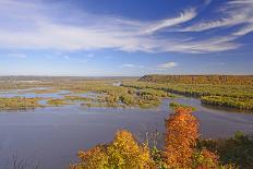 Fall Colors on A Midwest River-wildnerdpix-Photographic Print