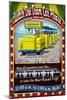 Wildwood, New Jersey - Tram Car Sign-Lantern Press-Mounted Art Print