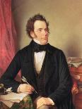 Franz Schubert (1797-1828) Watercolour 1825.-Wilhelm August Rieder-Giclee Print