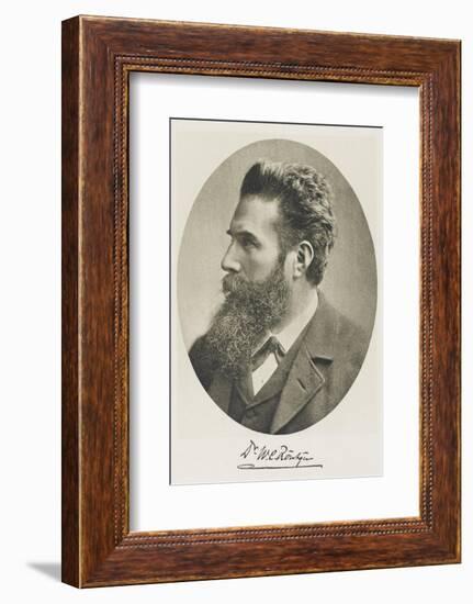 Wilhelm Conrad Rontgen German Physicist Discovered X-Rays 1895 Nobel Prizewinner 1901-null-Framed Photographic Print