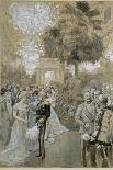 The " Graben", central square in downtown Vienna. In the background the plague column 1888.-Wilhelm Gause-Giclee Print