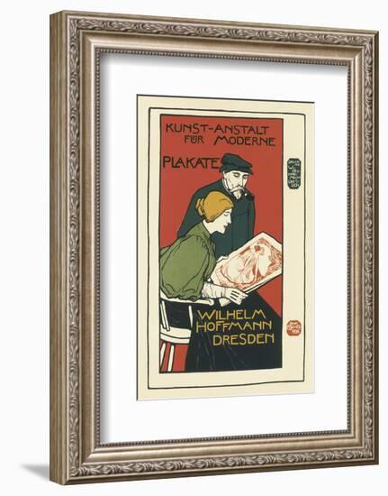 Wilhelm Hoffman, Printers of Modern Posters, Dresden-Otto Fischer-Framed Art Print