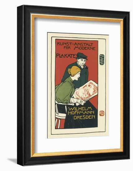 Wilhelm Hoffman, Printers of Modern Posters, Dresden-Otto Fischer-Framed Art Print