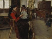 Three Women in Church-Wilhelm Leibl-Framed Premier Image Canvas