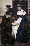 Three Women in Church-Wilhelm Leibl-Framed Premier Image Canvas