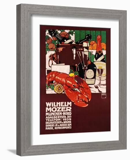 Wilhelm Mozer Poster-Ludwig Hohlwein-Framed Giclee Print