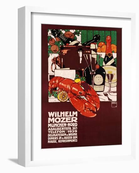 Wilhelm Mozer Poster-Ludwig Hohlwein-Framed Giclee Print