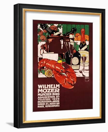 Wilhelm Mozer Poster-Ludwig Hohlwein-Framed Giclee Print