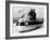 Wilhelm Noll on a 500cc Bmw Motorcycle, 1955-null-Framed Photographic Print