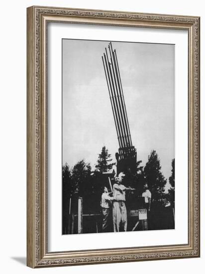 Wilhelm Reich Finds That His Weather-Influencing Devices Affect UFOs-null-Framed Art Print