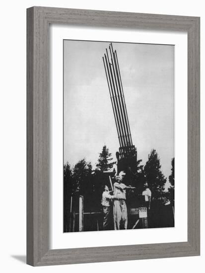 Wilhelm Reich Finds That His Weather-Influencing Devices Affect UFOs-null-Framed Art Print