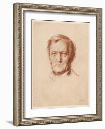 Wilhelm Richard Wagner German Composer-Franz Von Lembach-Framed Photographic Print