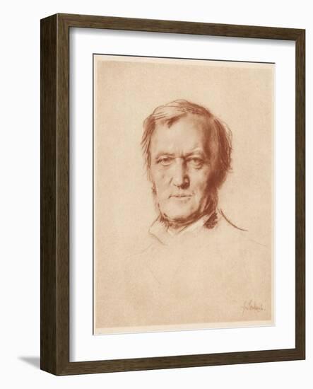 Wilhelm Richard Wagner German Composer-Franz Von Lembach-Framed Photographic Print