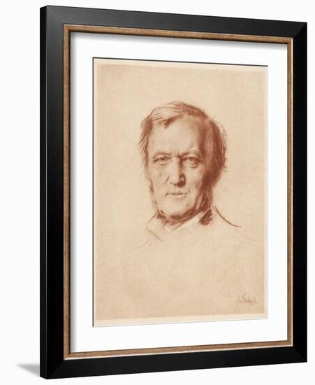 Wilhelm Richard Wagner German Composer-Franz Von Lembach-Framed Photographic Print