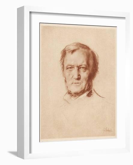 Wilhelm Richard Wagner German Composer-Franz Von Lembach-Framed Photographic Print
