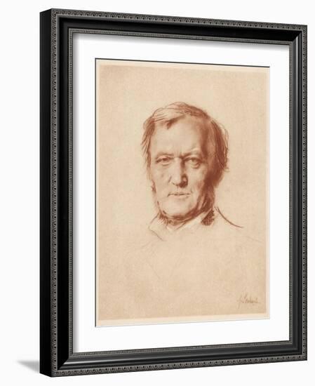 Wilhelm Richard Wagner German Composer-Franz Von Lembach-Framed Photographic Print