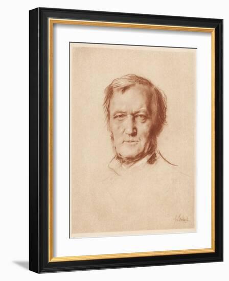 Wilhelm Richard Wagner German Composer-Franz Von Lembach-Framed Photographic Print
