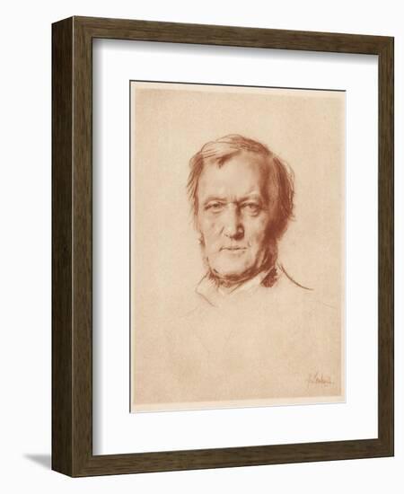 Wilhelm Richard Wagner German Composer-Franz Von Lembach-Framed Photographic Print