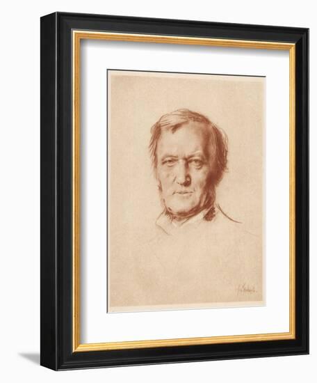 Wilhelm Richard Wagner German Composer-Franz Von Lembach-Framed Photographic Print