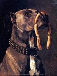 Dog with Sausages, 1878-Wilhelm Tru?bner-Mounted Art Print