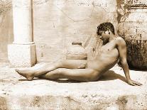 Study of a Male Nude, C.1900-Wilhelm Von Gloeden-Photographic Print