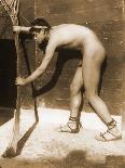 Study of a Male Nude, C.1900-Wilhelm Von Gloeden-Framed Premier Image Canvas