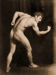 Study of a Nude Boy with Dog, C.1901-Wilhelm Von Gloeden-Photographic Print