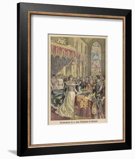 Wilhelmina Helena Pauline Maria Crowned Queen of the Netherlands-null-Framed Art Print