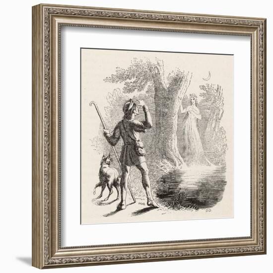 Wilis are the Spirits of Unfortunate Girls: This One-Collin De Plancy-Framed Art Print