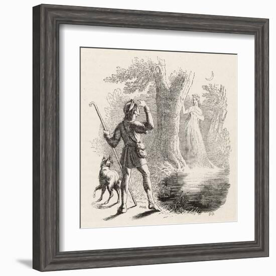 Wilis are the Spirits of Unfortunate Girls: This One-Collin De Plancy-Framed Art Print