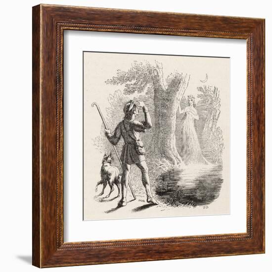 Wilis are the Spirits of Unfortunate Girls: This One-Collin De Plancy-Framed Art Print